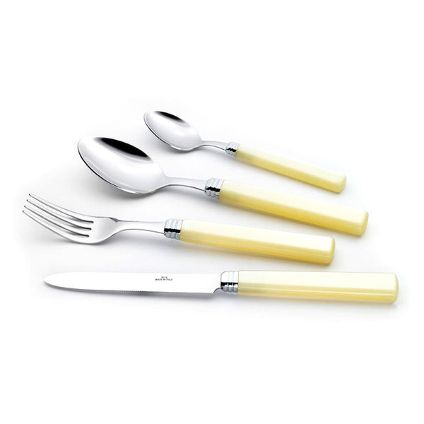 Servizio Set di Posate 24 Pezzi in Acciaio Inox Rivadossi Sandro Zara Avorio sconto