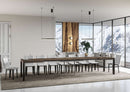  Tavolo Allungabile 200-460x90x77 cm Everyday Noce Gambe Antracite