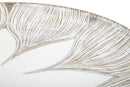 Piatto Svuota Tasche Atene 35,5x4,4x35,5 cm in Poliresina Bianco