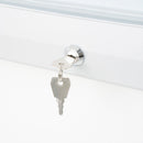 Bacheca da Esterno con Apertura a Ribalta 146,5x106,7x4,7 cm in Alluminio con Led Silver
