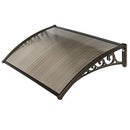 Pensilina Maya in Policarbonato Alveolare Fumè Marrone Varie Misure