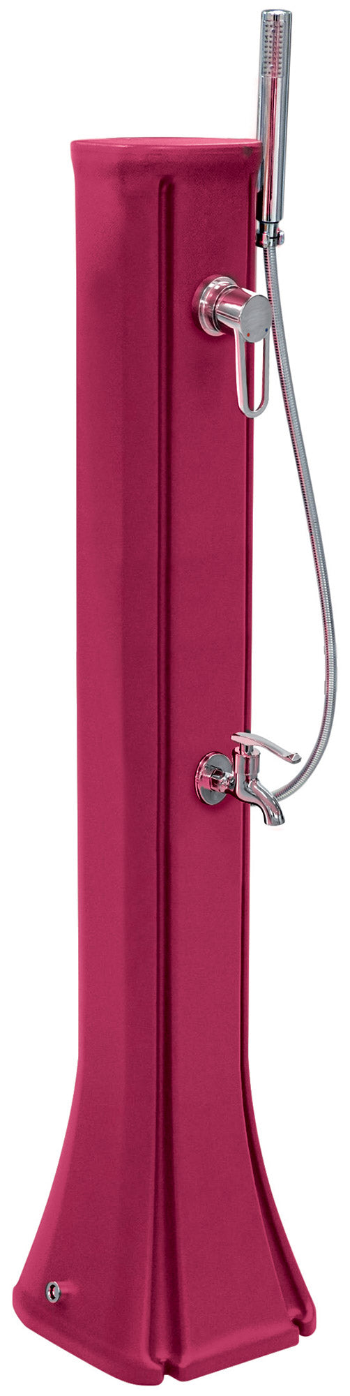 acquista Mini Doccia Solare da Giardino 23L Miscelatore Lavapiedi e Doccetta Rosa