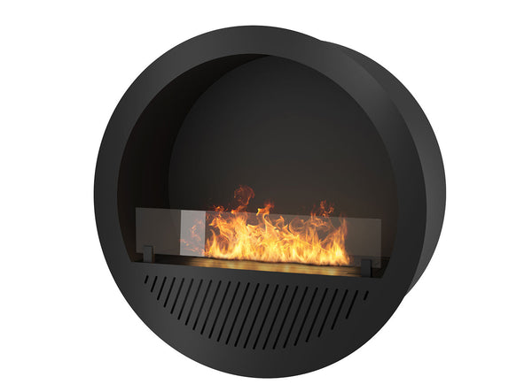 Camino a Bioetanolo da Incasso Ø74x30 cm Incyrcle Slim Inside Nero prezzo