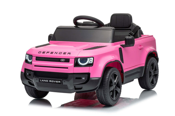 acquista Macchina Elettrica per Bambini Licenza Land Rover Defender Small 12V con Telecomando Rosa