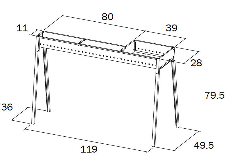 Cuoci Arrosticini con Barbecue a Carbone 120 cm Lisa Luxury Milano Grill 80+40