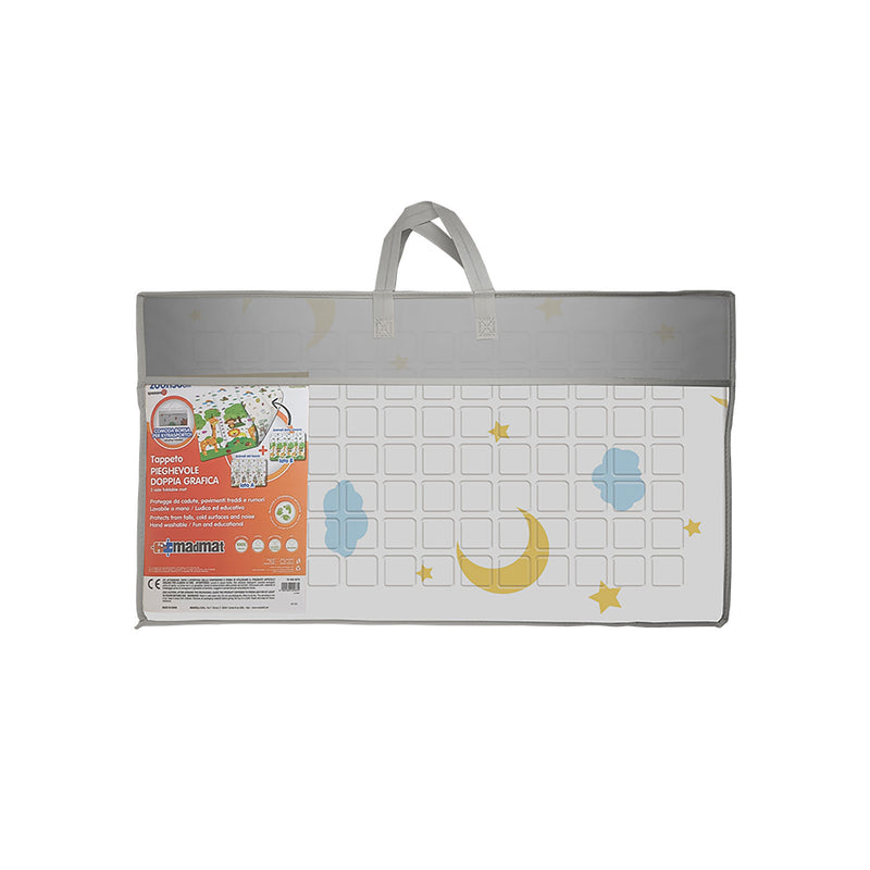 Tappeto Pieghevole Double Face Antiscivolo 120x180 cm con Borsa Stars      
