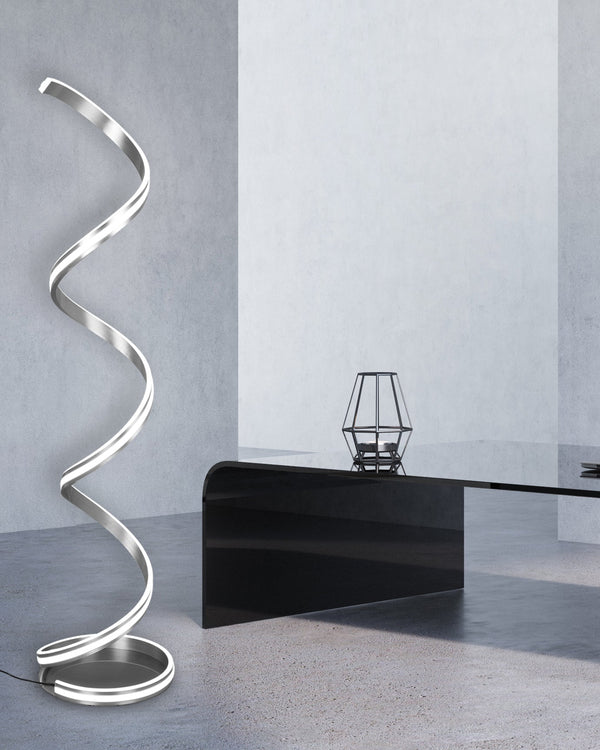 Piantana da Interno a LED in Metallo Nickel Opaco sconto