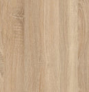 Libreria 145x29x145 cm in 9 Ripiani Melamina Rovere