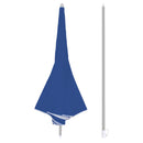 Ombrellone da Giardino Ø180 cm in alluminio telo in poliestere Blu