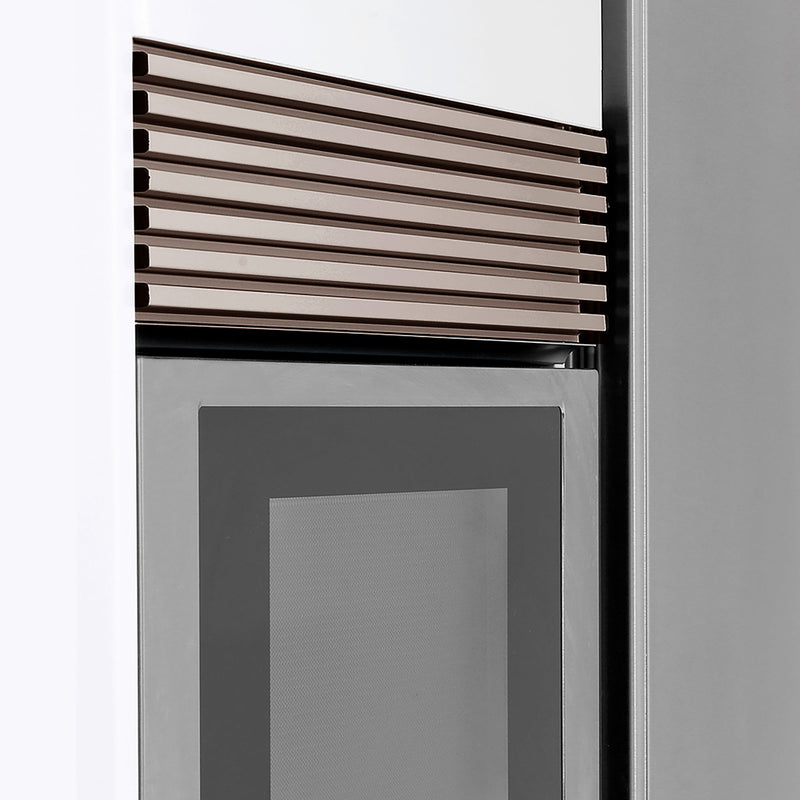 Griglia di Ventilazione 7 Doghe per Frigorifero o Forno da Incasso 60 cm in Alluminio Emuca