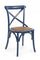 Sedia Cross Blu in Legno