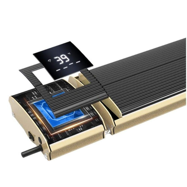sconto Pannello Radiante Riscaldante Wi-Fi ad Infrarossi 110x18,9x6,7 cm 1800W Sined  Nero