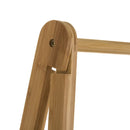 Mobile Bagno Pieghevole 3 Cassetti in Legno di Bambu e Tessuto 45x34x109 cm