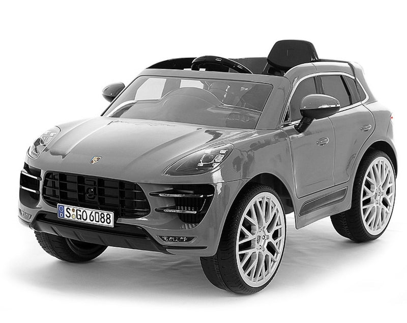 Macchina Elettrica Suv per Bambini 12V con Licenza Porsche Macan Silver