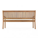 Panca 3 Posti 158x62x88 h cm in Legno Marrone