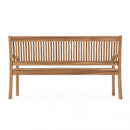 Panca 3 Posti 158x62x88 h cm in Legno Marrone