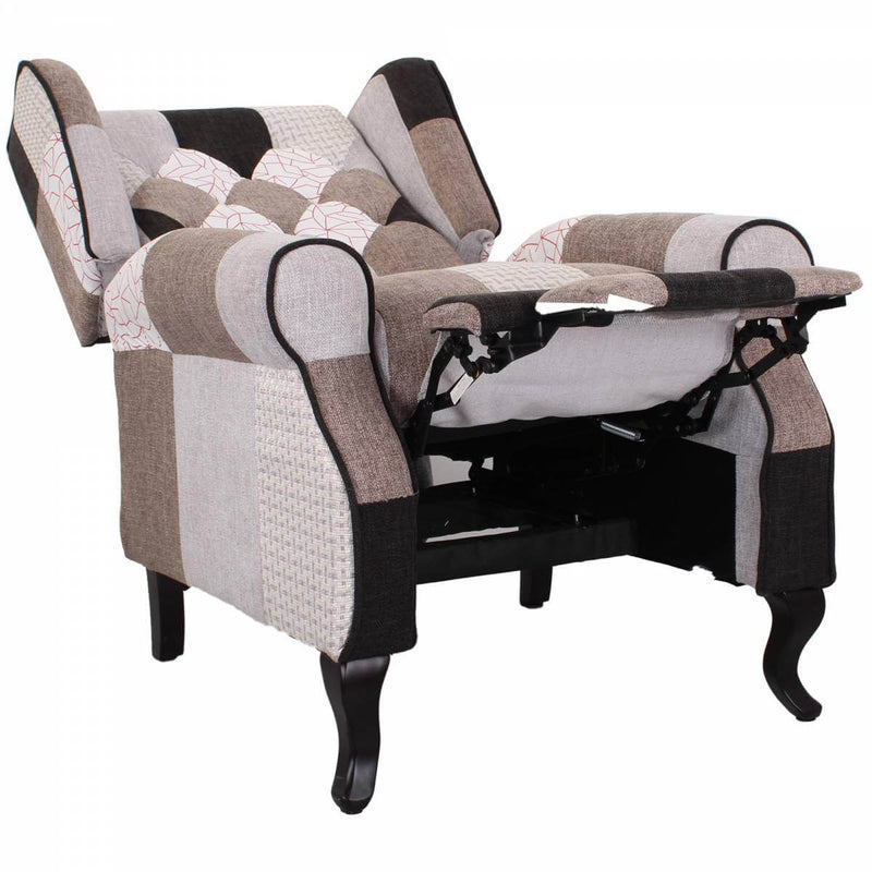 Poltrona Relax Reclinabile in Tessuto Elegant