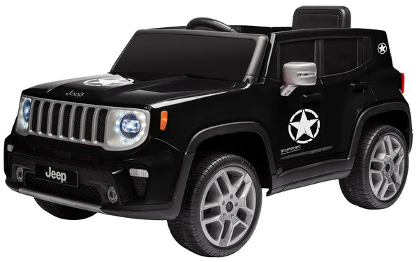 acquista Macchina Elettrica per Bambini 12V con Licenza Jeep Renegade Limited Nera