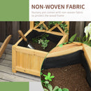 Fioriera da Giardino con Griglia 40x40x160 cm in Legno