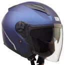 Casco Jet per Scooter Visiera Lunga CGM Daytona 130A Blu Opaco Varie Misure