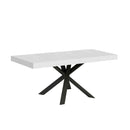 Tavolo Allungabile 90/194x90x77 cm Clerk Premium Bianco Frassino