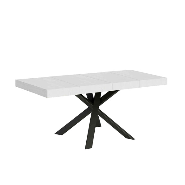 acquista Tavolo Allungabile 90/194x90x77 cm Clerk Premium Bianco Frassino