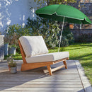 Ombrellone da Giardino Ø170 cm in metallo  telo in nylon Verde