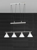 Lampada a Sospensione da Interno  E14 in Metallo Nickel Opaco