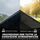 Cuccia per Cani Tutte le Taglie 125x110x93 cm da Esterno in Tessuto Oxford Nero      