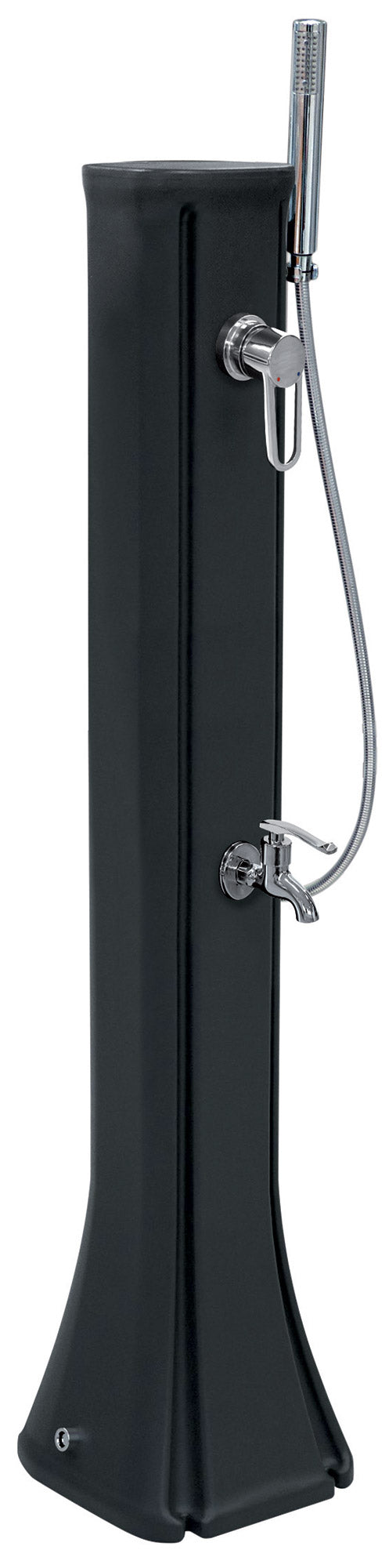 acquista Mini Doccia Solare da Giardino 23L Miscelatore Lavapiedi e Doccetta Antracite