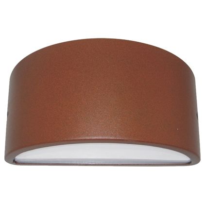 prezzo Lampada Applique Mezza Luna Chiusa Colore Corten per Esterno Linea Umbe Sovil