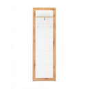Pannello appendiabiti da ingresso 60x35x190 cm Wien 43 rovere bianco
