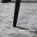 Set 2 Sedie Imbottite 43x58x90 cm in Tessuto Blu