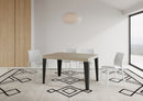  Tavolo Allungabile 120-204x80x77 cm Flame Cashmere Telaio Antracite