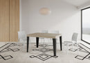  Tavolo Allungabile 120-224x90x77 cm Flame Premium Cashmere Telaio Antracite