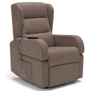 Poltrona Alzapersona Elettrica 71x79x106 cm in Tessuto Bilbao Fango