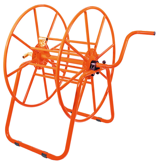 Avvolgitubo Professionale Capacità Tubo 100 m 1" Agrati 414IT in Acciaio Verniciato Arancione sconto