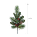 Set 6 Rami Pino con Pigne 12 Tips H48 cm Verde