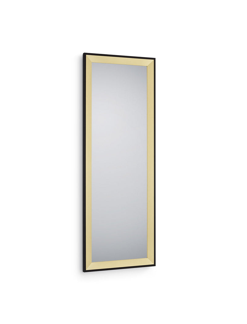 Specchio da Parete 50x150x2,7 cm in Legno Branda Nero oro