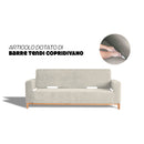 Copridivano Elasticizzato in Poliestere Dahlia Panna Varie Misure