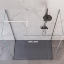 Box Doccia Parete Walk-In 3 Lati in Cristallo Trasparente 8 mm H195 Bonussi Three Varie Misure