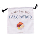 Sacchetto Pangrattato 25x25 cm in Cotone VdE Tivoli 1996 Le Travisate Bianco