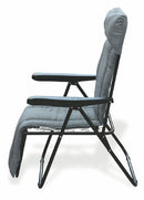 Sedia Sdraio Reclinabile Pieghevole Soriani Madrid Grigia