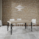Tavolo Allungabile 160-264x90x77 cm Karamay Premium Cashmere Telaio Antracite 