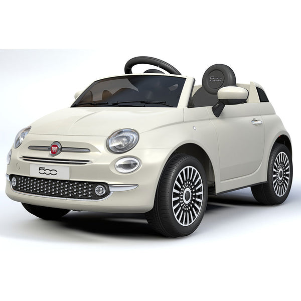 acquista Macchina Elettrica per Bambini 12V con Licenza Fiat 500 Bianca