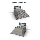 Trapunta Invernale Stampata in Microfibra 300gr Double Face Pennellate Varie Misure