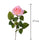 Set 8 Rose Artificiali Singola H 67 cm