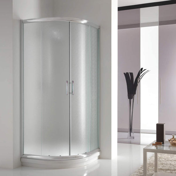 online Box Doccia Semicircolare 2 Ante Scorrevoli In Cristallo Opaco 5mm Fosterberg Aarhus Varie Misure