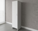 Mobile a Colonna Lavanderia da Esterno 46,5x49x182 cm in PVC Bianco