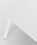 Set 4 Sedie 51x51,5xH82 cm in Legno e Metallo Woody Bianco